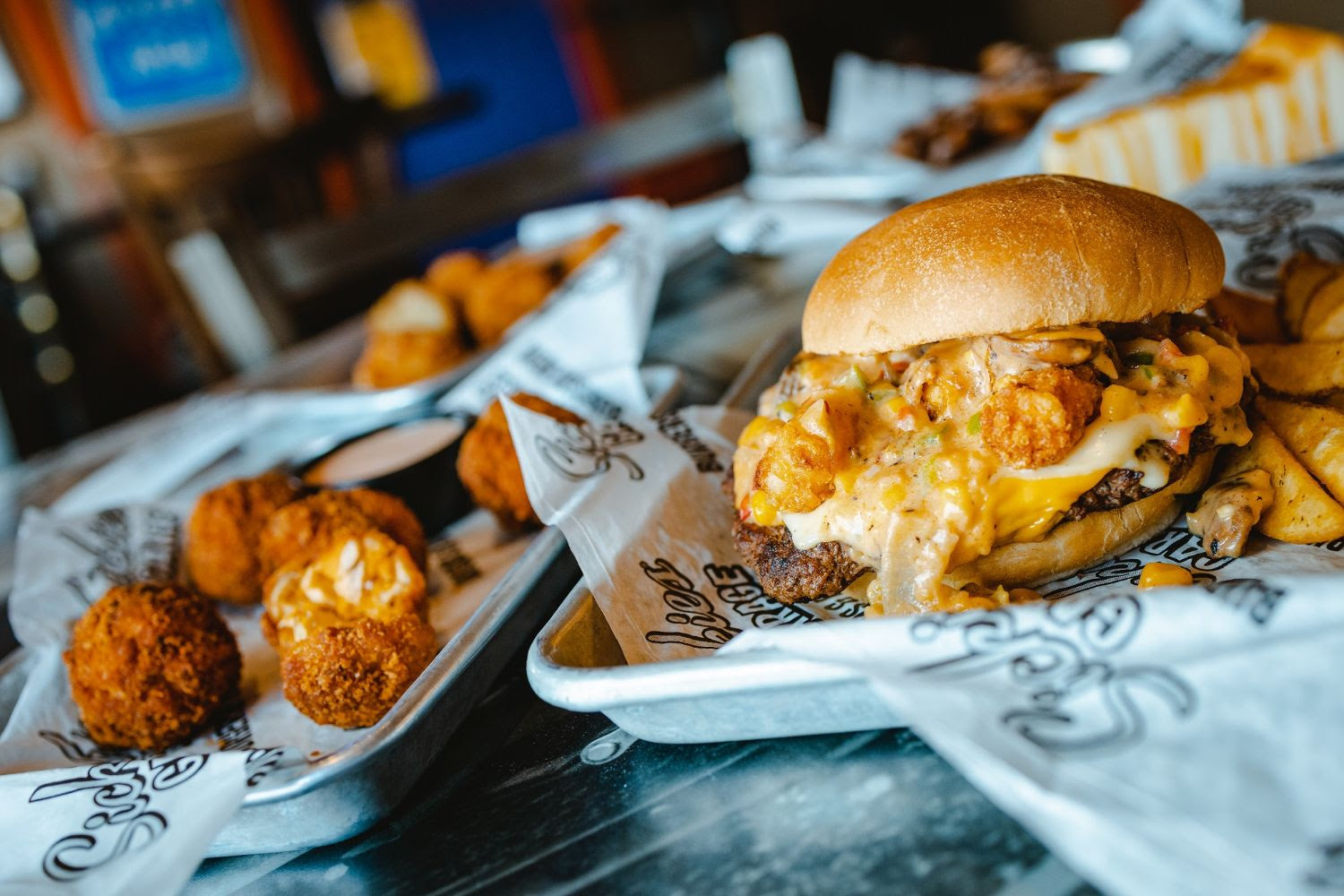 Sickies Garage Burgers & Brews menu items