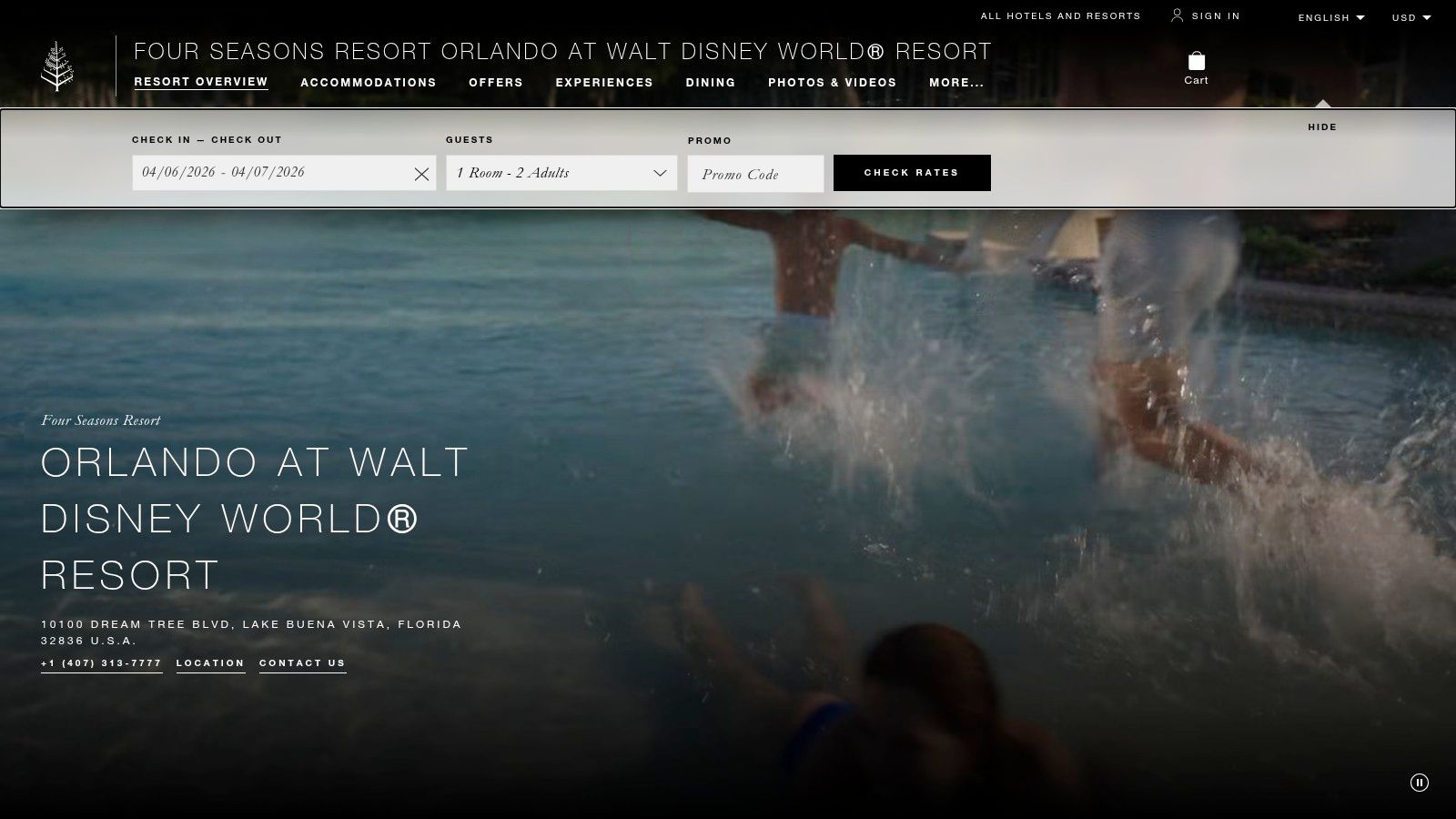 Four Seasons Resort Orlando at Walt Disney World Resort – Explorer Island