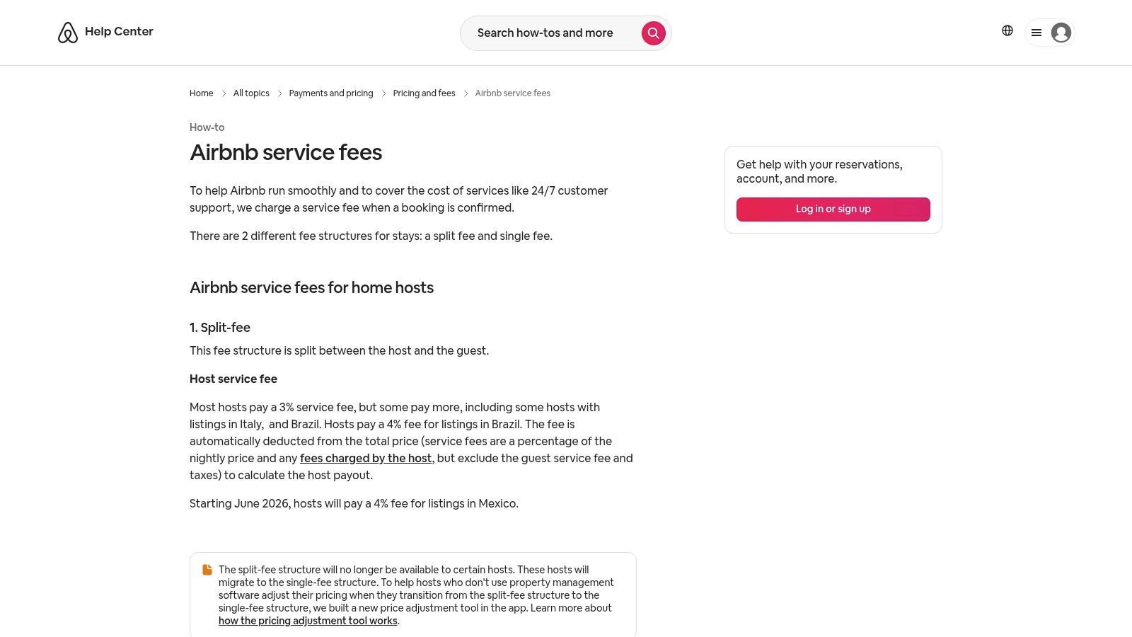 Airbnb guest service fee guide